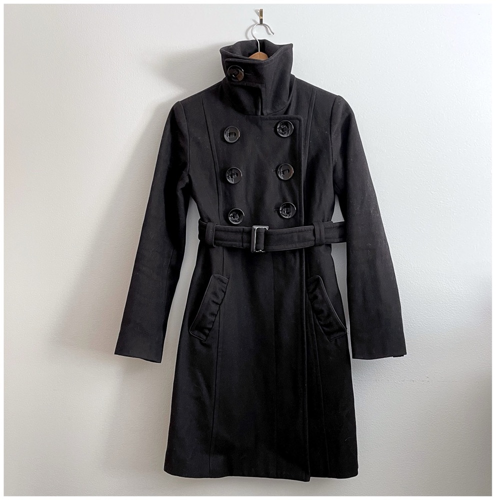 Bebe Y2K Belted Pea Coat XS